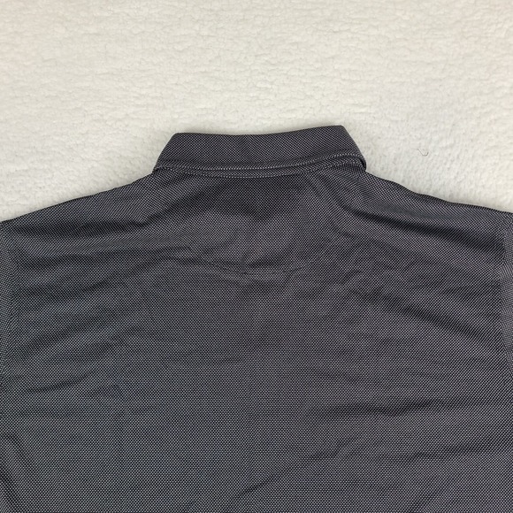 Donald Ross Polo Shirt Mens Large Black White Dot Performance Brookside Golf - Picture 8 of 11